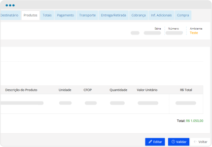 Configuração de impostos no sistema da SafeWeb